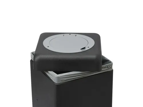 Afvalbak 90 liter, EarthBin grijs zwart