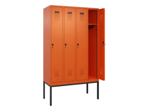 locker,HxBxD 2120x1200x500mm,4vak,vak B 300mm,draaigrendel