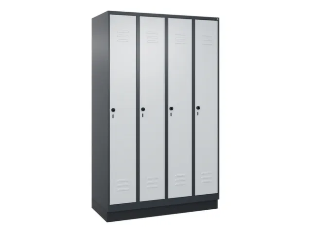 locker voor scheiding van kleding,HxBxD 1950x1200x500mm,4vak