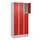 lockerkast,HxBxD 1950x900x500mm,3x3vakken,vak B 300mm,cil.-slot,sokkel