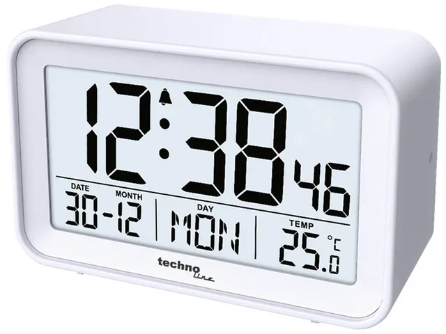 Wekker Technoline WT 497 105x70x45mm wit