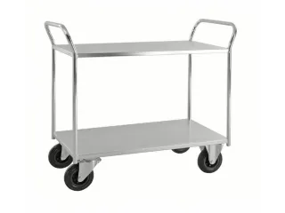 etagewagen,draagverm. 400kg,2etage(s),laadvl. LxB 940x440mm,staaletage - 1