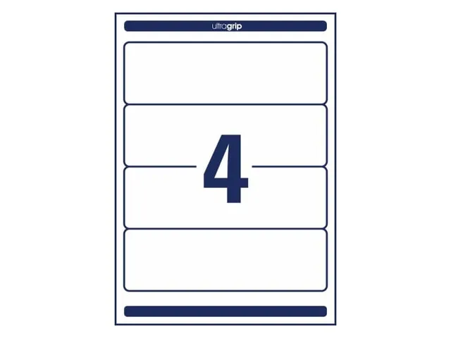 Rugetiket Avery Zweckform breed 192x59mm Wit L6061 120 stuks