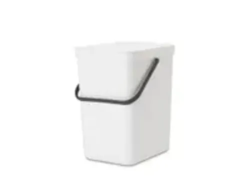 OUTLET Afvalemmer Sort & Go 25 Liter Wit