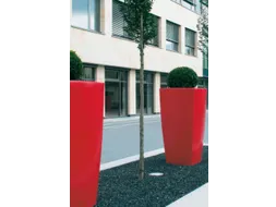 plantenpot,trapeziumvormig,PE,robijnrood,HxBxD 1500x777x777mm,160l