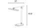 Bureaulamp Unilux Pureline led wit