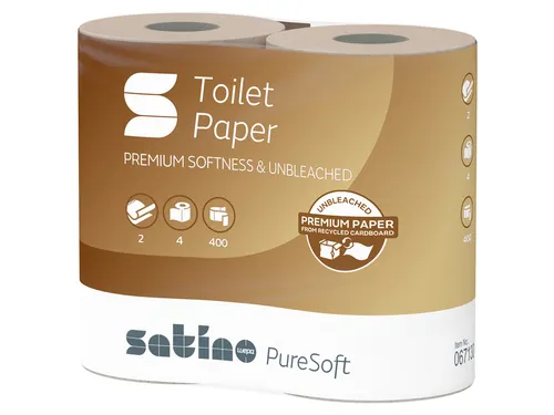 Satino 067130 Toiletpapier MT1 PureSoft 2-laags 4 rollen