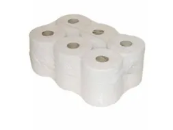 Wypall 7276 centerfeed poetsdoek papier op rol 1-laags wit 6 Rol