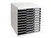 Ladenblok MODULO A4 10 laden Classic Zwart Grijs