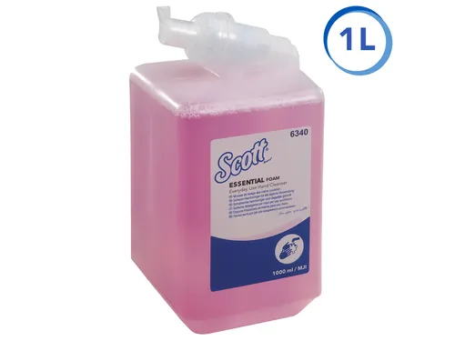 Handzeep Scott Essential Schuim foam roze 1000ml 6340