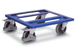 Dolly 400kg Laadvl. 500x500mm Open Frame Ral 5010