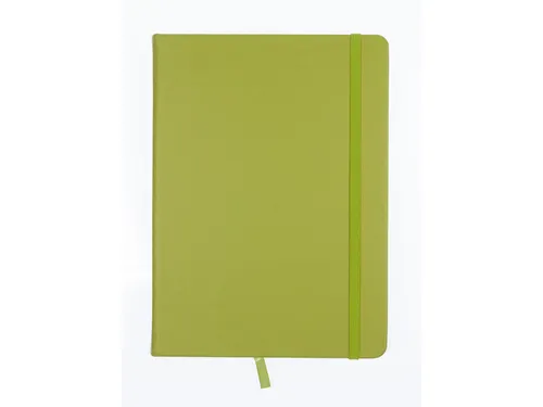Schetsboek Kangaro A5 lime green PU HC 80 vel 140gr roomwit met elasti