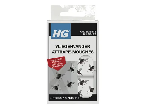 Vliegenvanger HG HGX kleefstrips 4 stuks