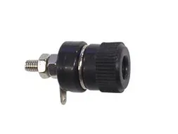 Bindposten 4mm Nikkel - Zwart