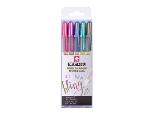 Gelschrijver Sakura Gelly Roll 0.7mm Gold Shadow 5 stuks