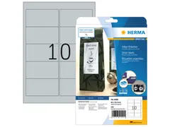 HERMA 4099 Zilver folie-etiketten A4 96x50,8mm Glossy 250 stuks