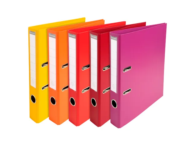 Classeur à levier PVC A4 dos de 50mm. - Couleurs assorties