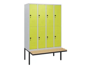 Dubbeldekse dekenkist,HxBxD 1950x1200x815mm,4x2vak.,vak B 300mm - 1