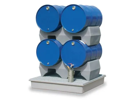 Opvangbak 4x 200l Opvangvol. 220l Gvk 200x1280x1280mm Gvk-Rooster