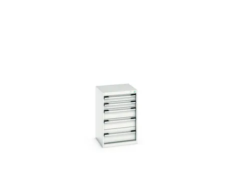 ladekast HxBxD 800x525x525mm 5laden romp RAL7035 front RAL7035