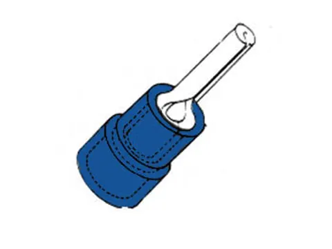 Blauwe Kabeleindstift 1.9mm