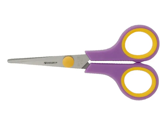 Easy grip jeu de 3 ciseaux 14/20/24,5cm cassis/jaune melon Acier inoxy