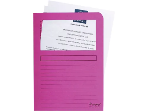 Venstermap Exacompta Forever L-map 120gr karton Roze
