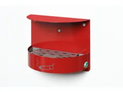 Wandasbak 1.5 liter 230x300x150mm Rood Slot Staal