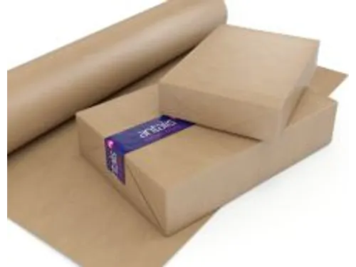 Verpakkingspapier Rol Eenzijdig Glad 1000mmx250mtr 90g/m2 Bruin