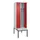 locker met bank,voor scheiding van kleding,HxBxD 2120x600x815mm,2vak