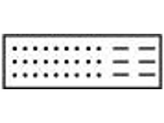 plaque de rangement perforée / à fentes panneaux Hxl 450x1500mm acie