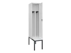 locker met bank,voor scheiding van kleding,HxBxD 2120x400x815mm,1vak