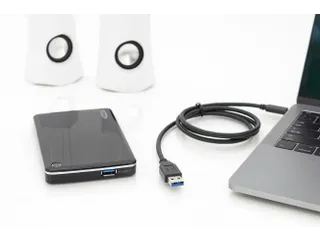 USB Type C-aansluitkabel Type C naar A M/M 1m Gen2 3A 10GB Zwart - 4