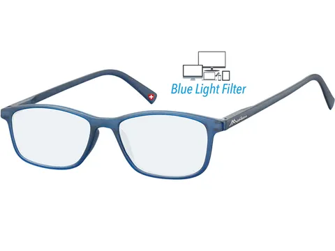 Leesbril Montana +2.00 dpt blue light filter blauw