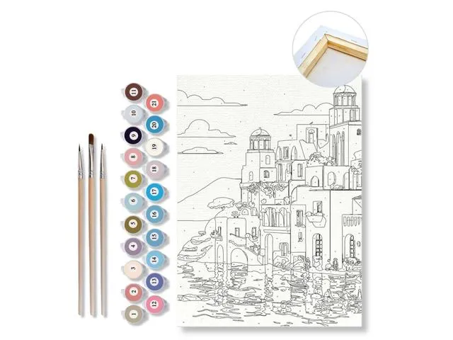 Color Experience Paint by Numbers set Griekenland