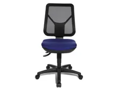 Bureaustoel,Permanentcontactmechanisme,Zitting Stof Blauw