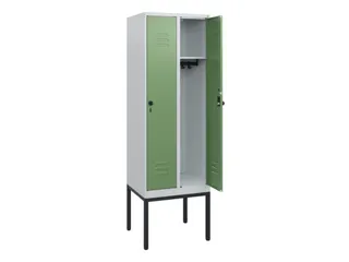 locker,HxBxD 1950x600x500mm,2vak,vak B 300mm,draaigrendel - 2