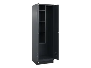 schoonmaakkast HxBxD 1950x600x500mm links 4vakken - 1