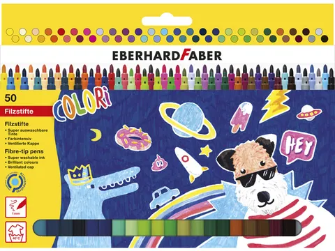 Viltstift Eberhard Faber 50 kleuren
