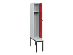 locker met bank,HxBxD 1950x300x815mm,1vak,vak B 300mm,draaigrendel