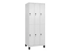 dubbeldekse locker,HxBxD 1950x750x500mm,3x2vak.,vak B 250mm