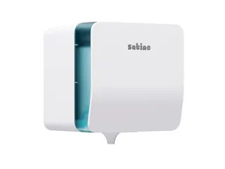 Poetspapierdispenser Satino CF1 Hyginity plus medium wit 333416 - 2