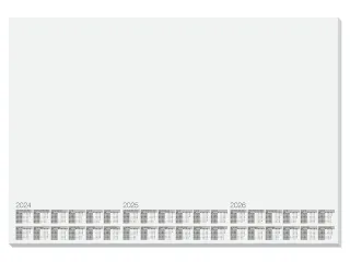 Bureauonderlegger Kangaro wit 30 vel kalender 24/25/26 595x410mm doos - 1