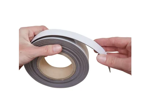 Magneetband beschrijf- en wisbaar MAUL 10mx40mmx1mm wisbaar wit