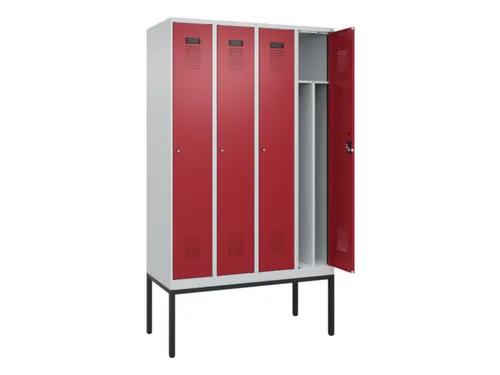 locker voor scheiding van kleding,HxBxD 2120x1200x500mm,4vak