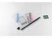etui B5 PVC-vrij transparant met zwarte rits