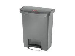 Slim Jim Step On container Front Step kunststof 30 liter Grijs