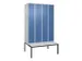locker voor scheiding van kleding,HxBxD 2120x1200x815mm,4vak