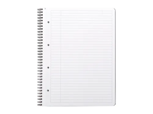 Notitieboek Rhodia Greenbook A4+ lijn 4-gaats 180 pagina's 90gr zwart