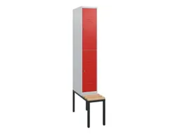 Dubbeldekse dekenkist,HxBxD 1950x300x815mm,1x2vak.,vak B 300mm